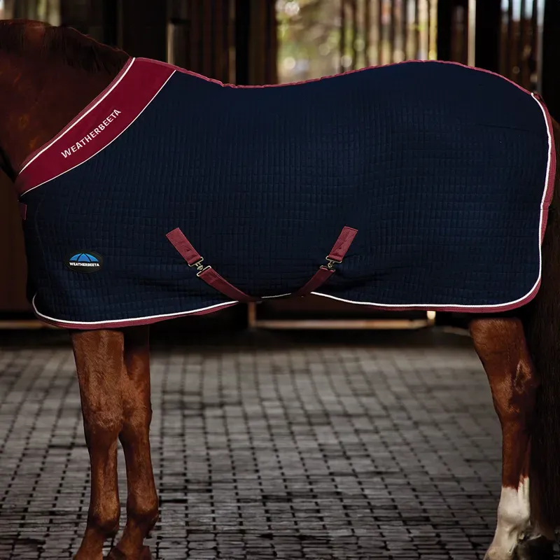 WeatherBeeta Thermocell Standard Neck Cooler Rug - Navy/Burgundy-3