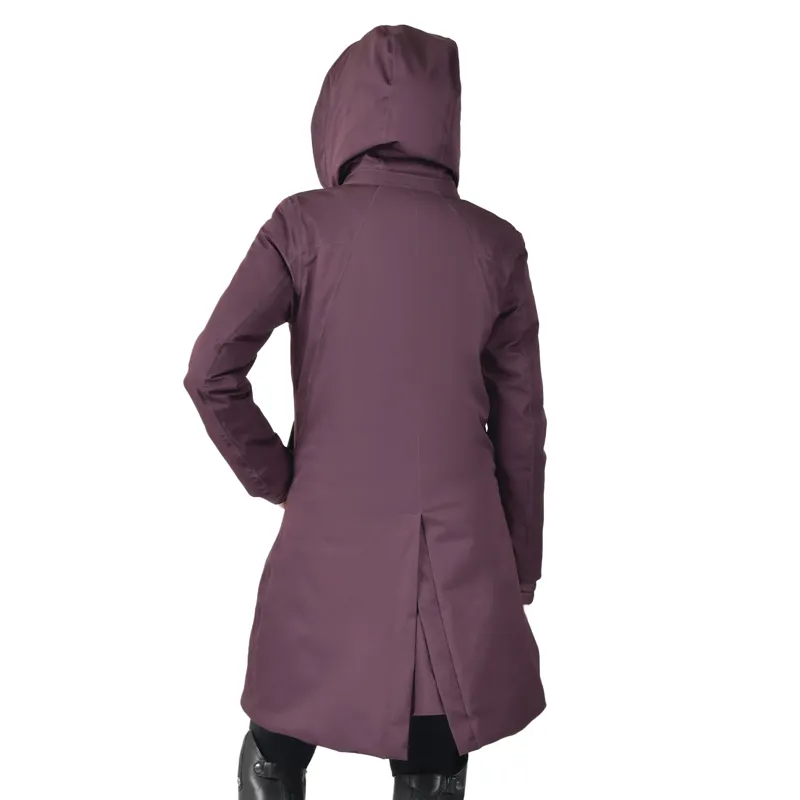 Weatherbeeta All Purpose Womens Waterproof Longline Jacket - Mulberry-4