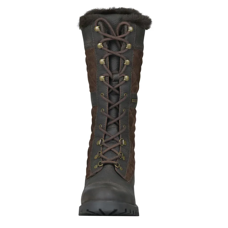 Dublin Yukon Quilt Womens Tall Country Boots - Chocolate-5