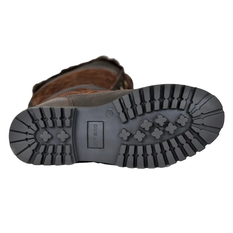 Dublin Yukon Quilt Womens Tall Country Boots - Chocolate-8