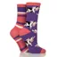 Wild Feet Womens Cosy Fluffy Socks 2 Pack - Cow