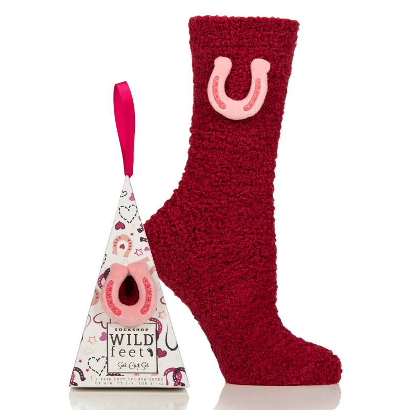 Wild Feet Womens Gift Box Socks - Horseshoe