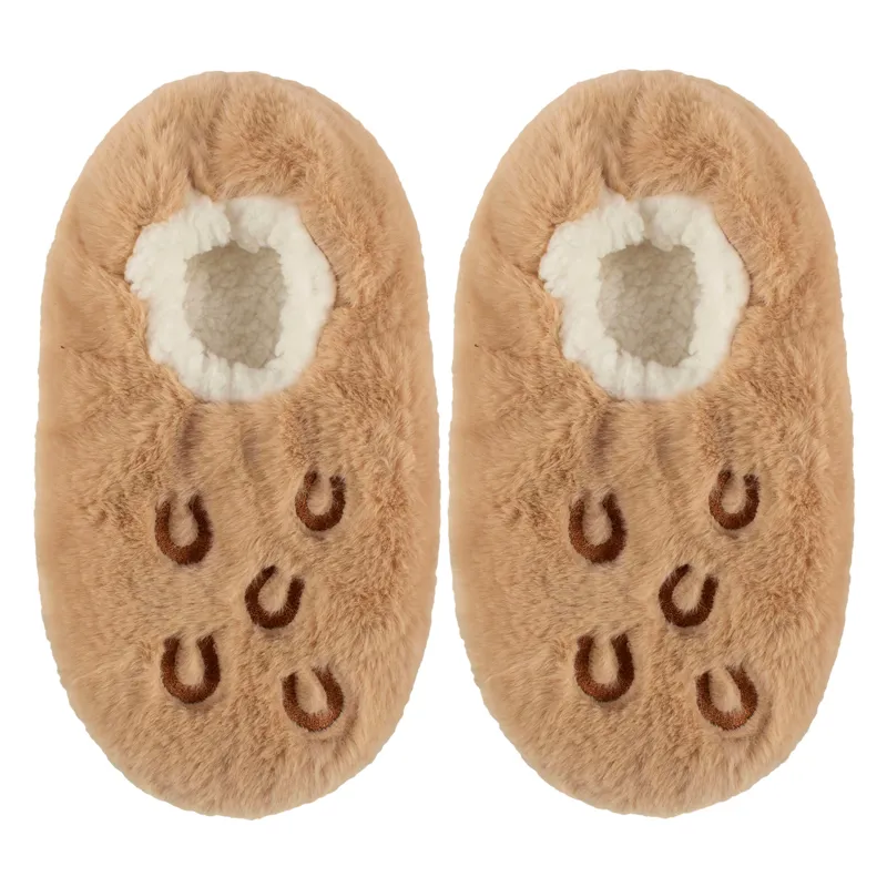Wild Feet Junior Slipper Socks - Horseshoe