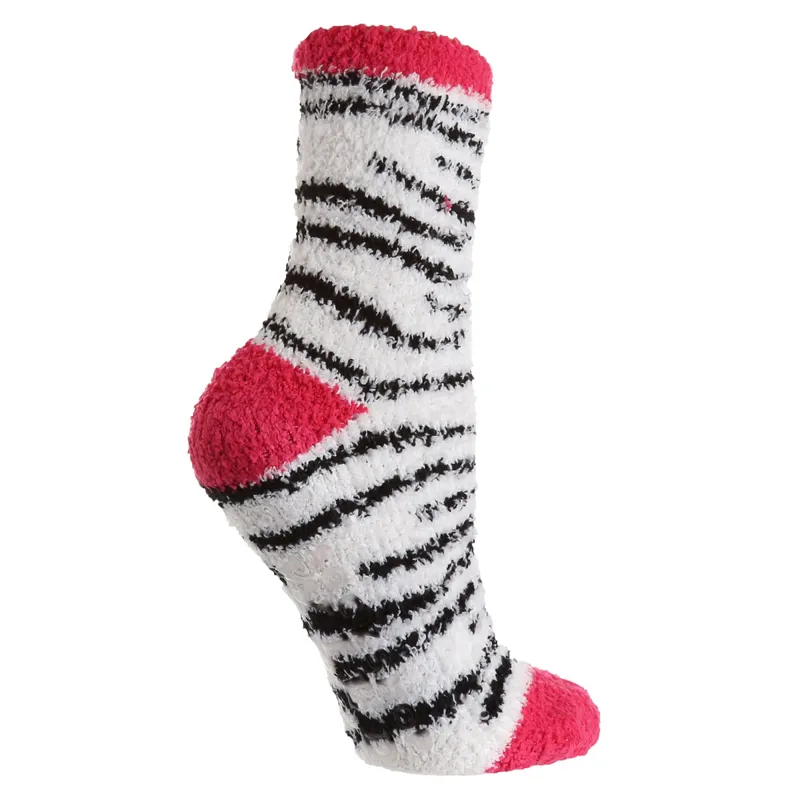 Sockshop Wild Feet Cosy Adults Socks - Zebra Stripe-1