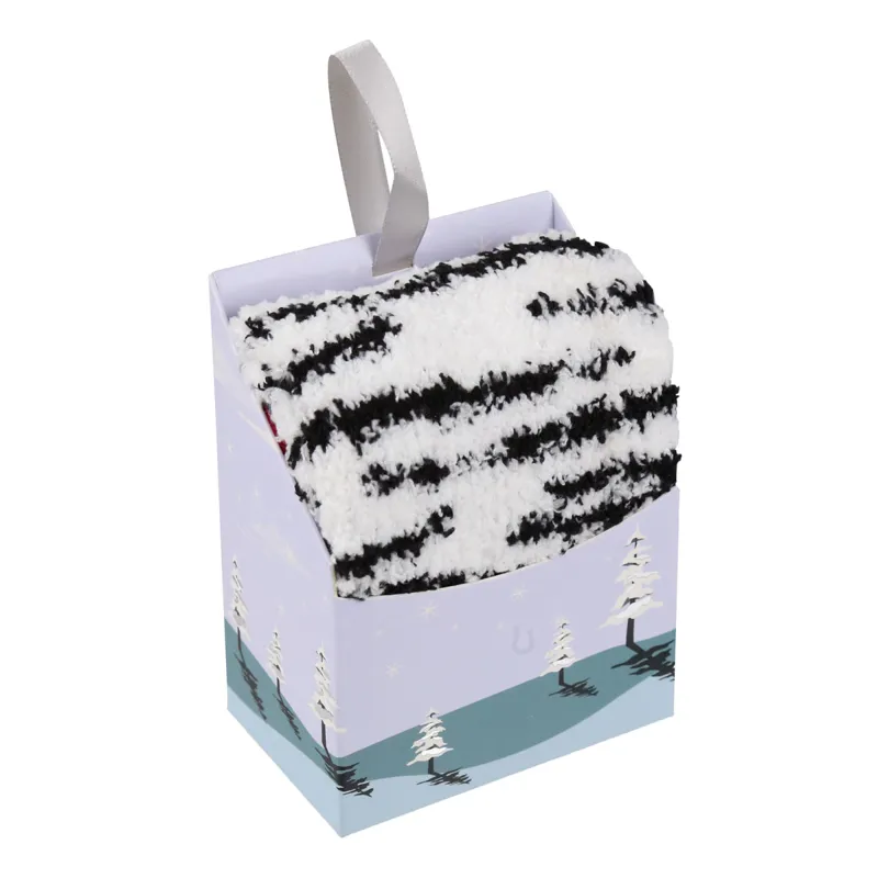 Sockshop Wild Feet Cosy Adults Socks - Zebra Stripe