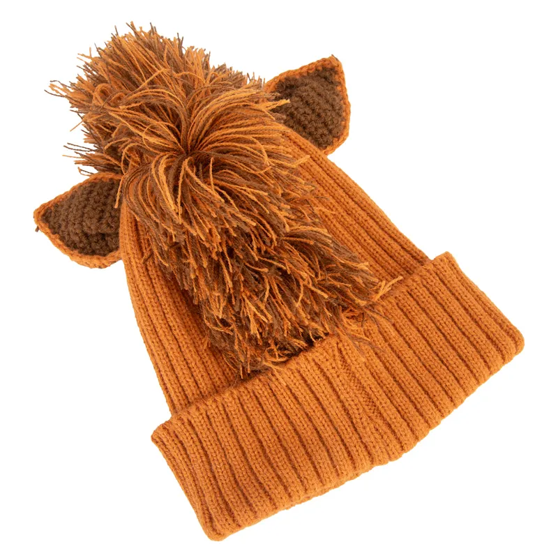 Winnie and Me Festive Junior Bobble Hat - Horse-1
