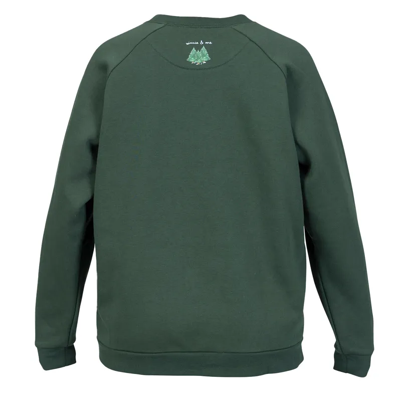 Winnie and Me Festive Adults Unisex Sweatshirt - Green-2