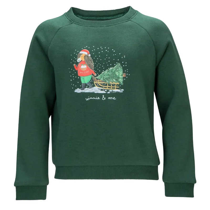 Winnie and Me Festive Junior Sweatshirt - Green-1