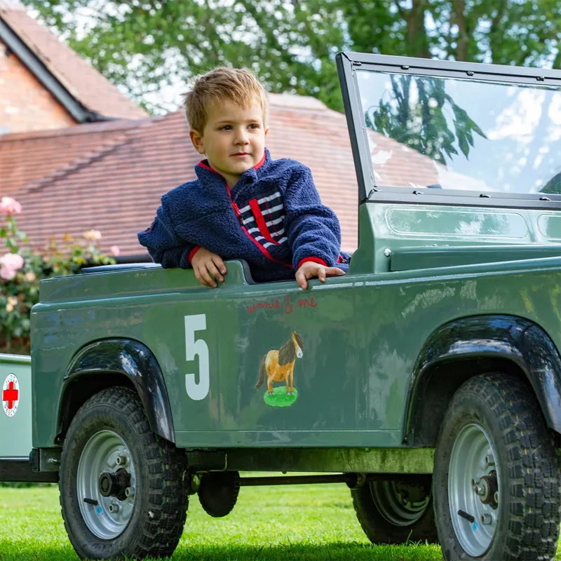 Winnie and Me Junior Unisex Full Zip Fleece - Navy-4