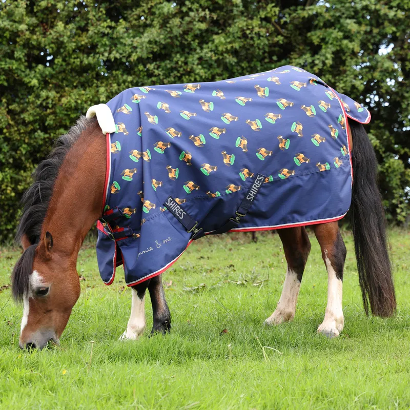 Winnie and Me Lite 0g Pony Turnout Rug - Navy