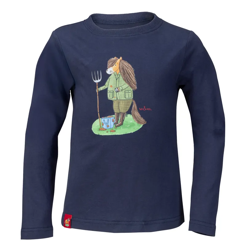 Winnie and Me Junior Long Sleeve Top - Navy-1