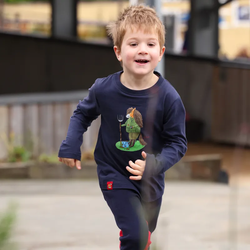 Winnie and Me Junior Long Sleeve Top - Navy