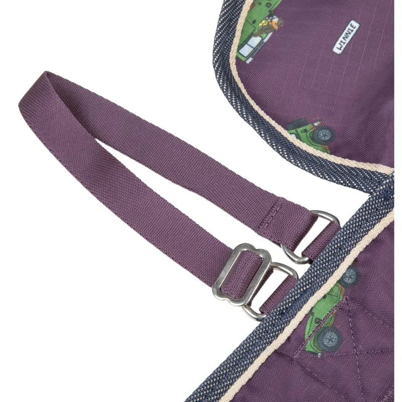 Winnie and Me 100g Turnout Rug - Burgundy-1