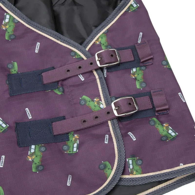 Winnie and Me 100g Turnout Rug - Burgundy-7