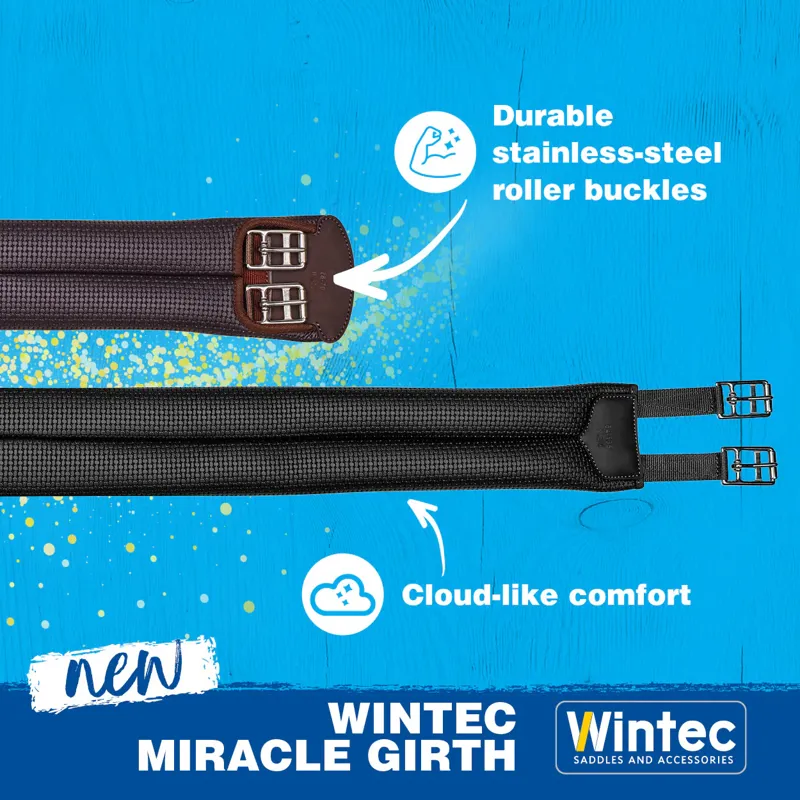 Wintec Miracle Long Girth - Brown-3