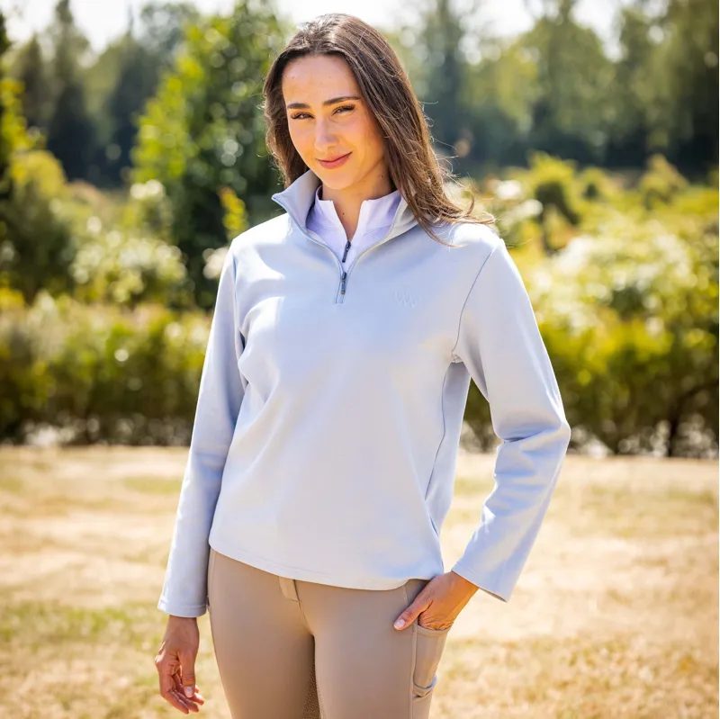 Woof Wear Womens 1/4 Zip Fleece - Powder Blue