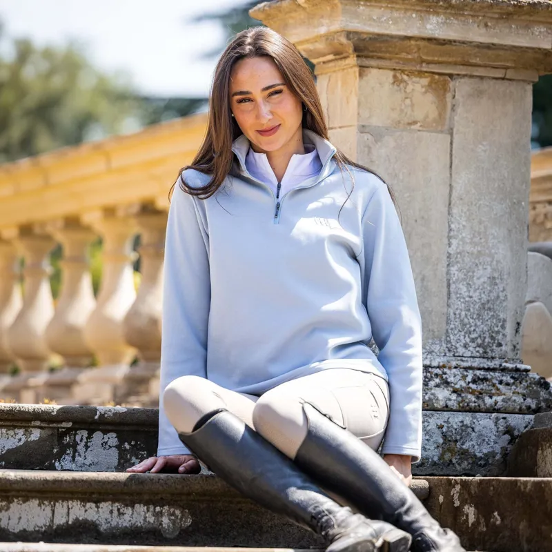 Woof Wear Womens 1/4 Zip Fleece - Powder Blue-1