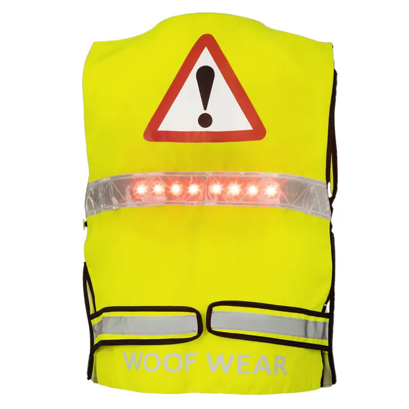 Woof Wear Adults LED HiViz Riding Vest - Yellow -5