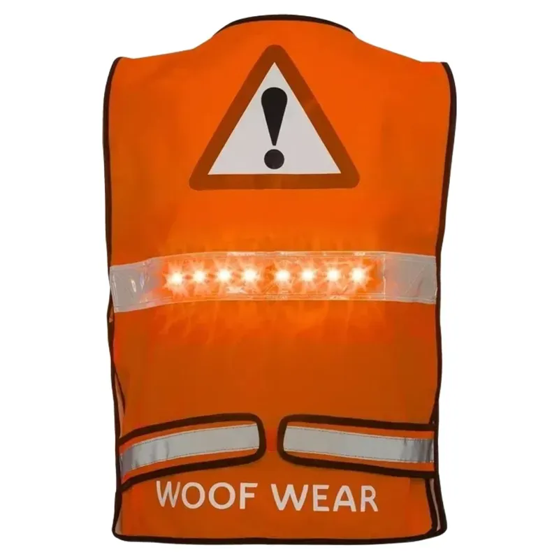 Woof Wear Adults LED HiViz Riding Vest - Orange-4