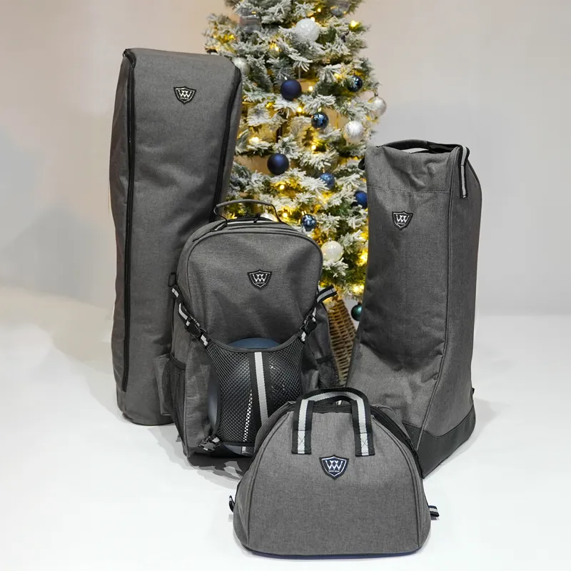 Woof Wear Riding Boot Bag - Grey/Black-3