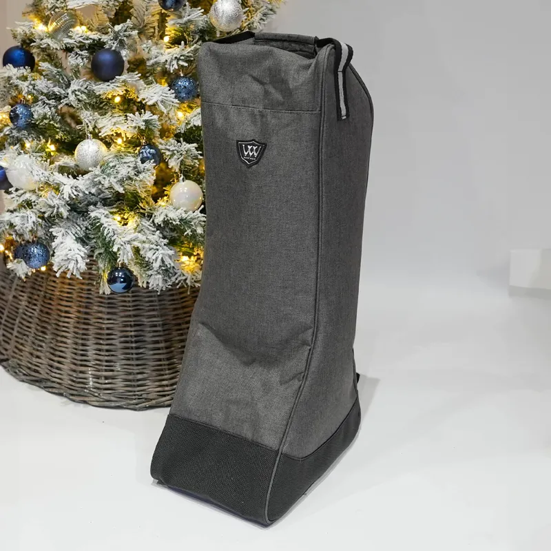 Woof Wear Riding Boot Bag - Grey/Black-2