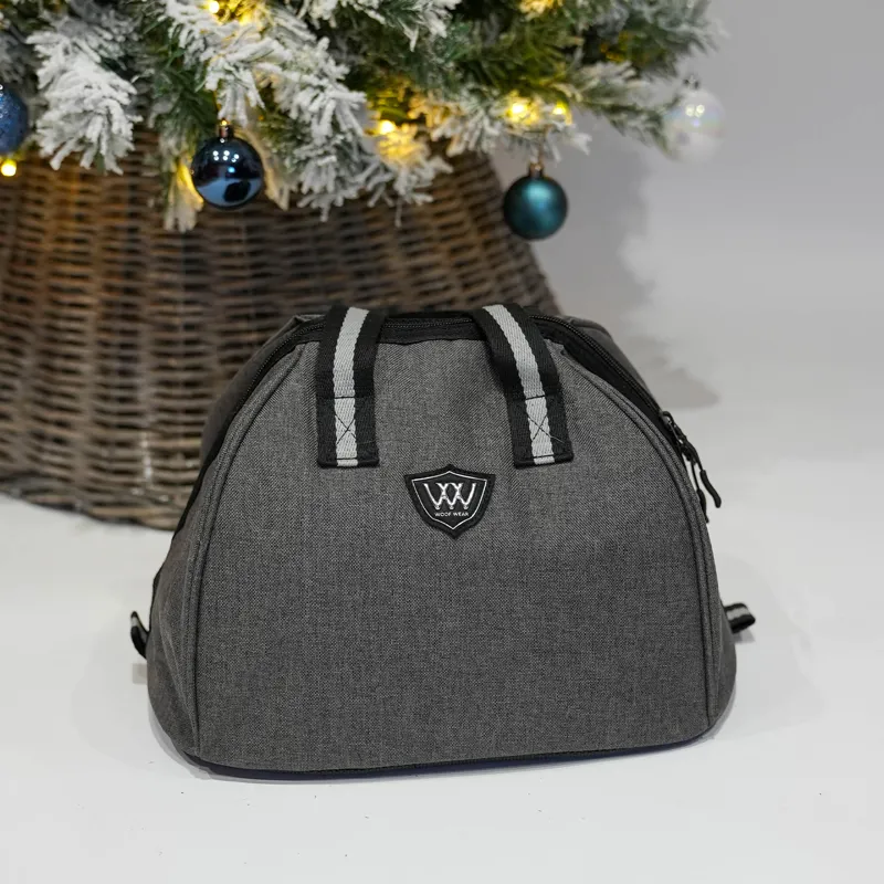 Woof Wear Riding Hat Bag - Grey/Black-1