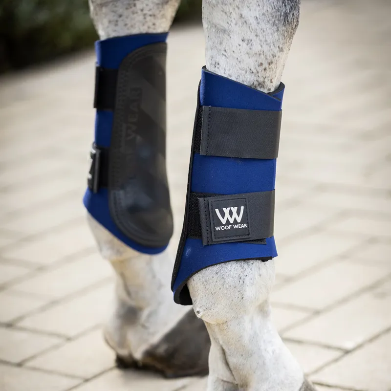 Woof Wear Club Brushing Boots - Navy/Black-1