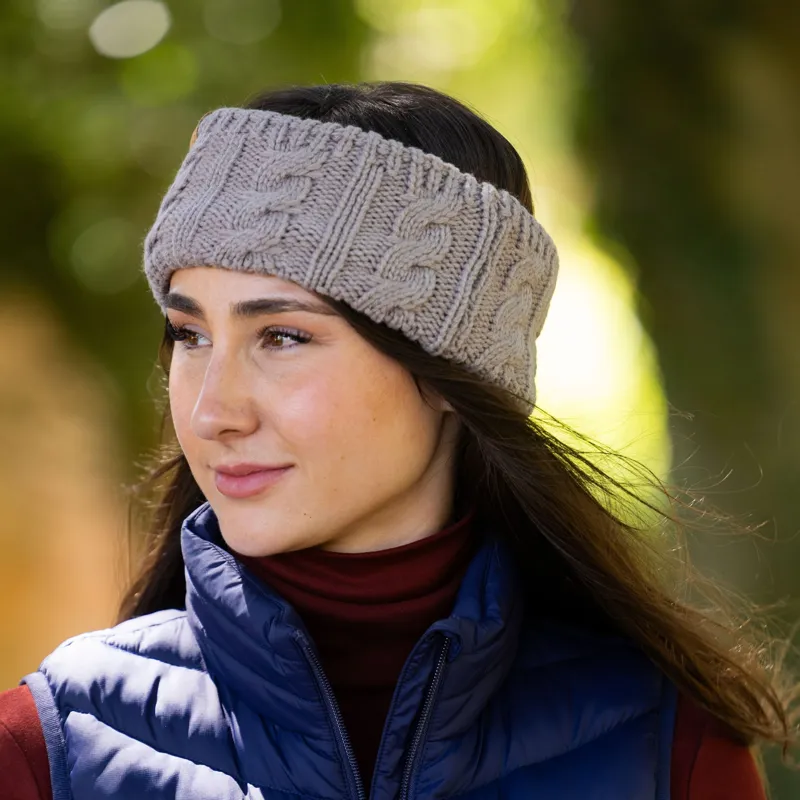 Woof Wear Womens Cable Knit Headband - Stone