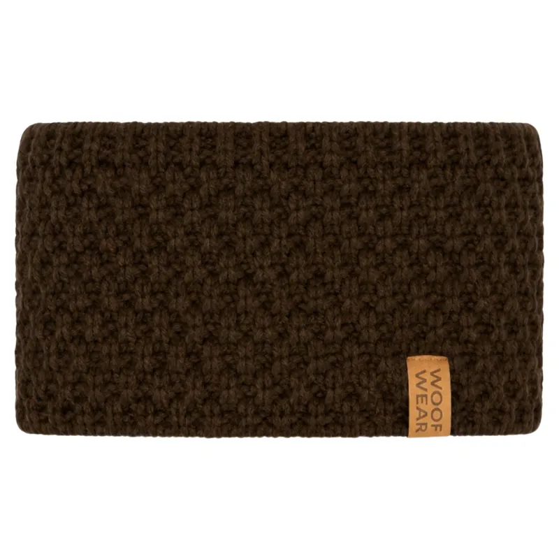 Woof Wear Womens Chunky Knit Headband - Chocolate-1