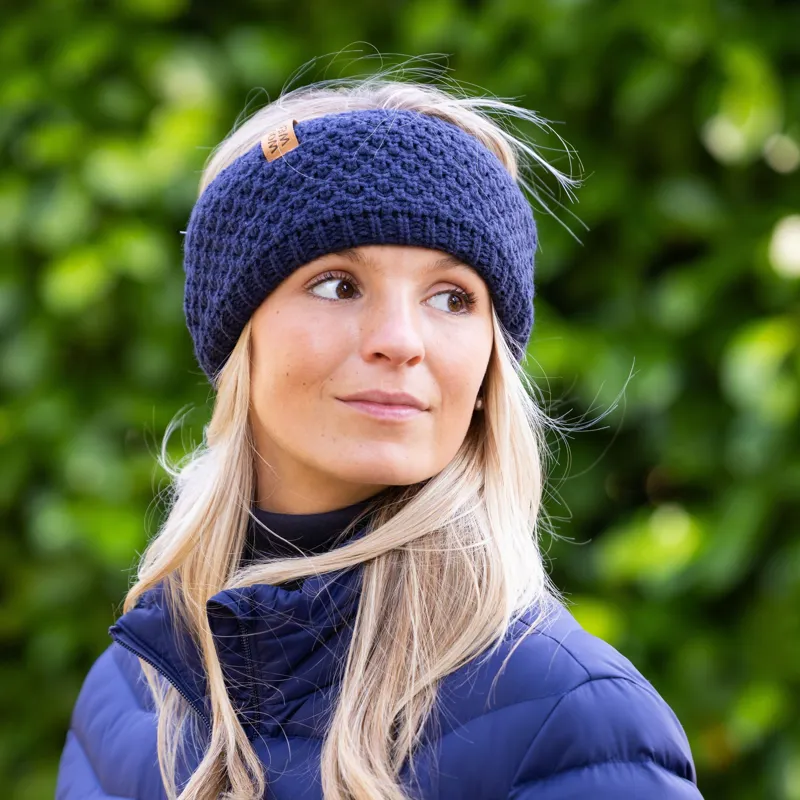 Woof Wear Womens Chunky Knit Headband - Navy