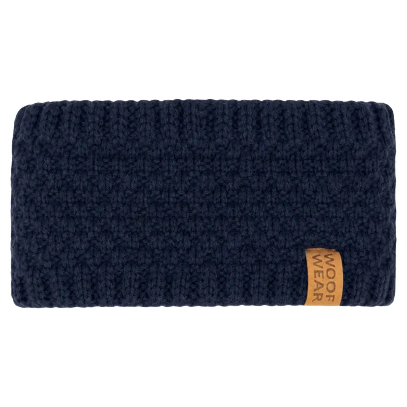 Woof Wear Womens Chunky Knit Headband - Navy-1