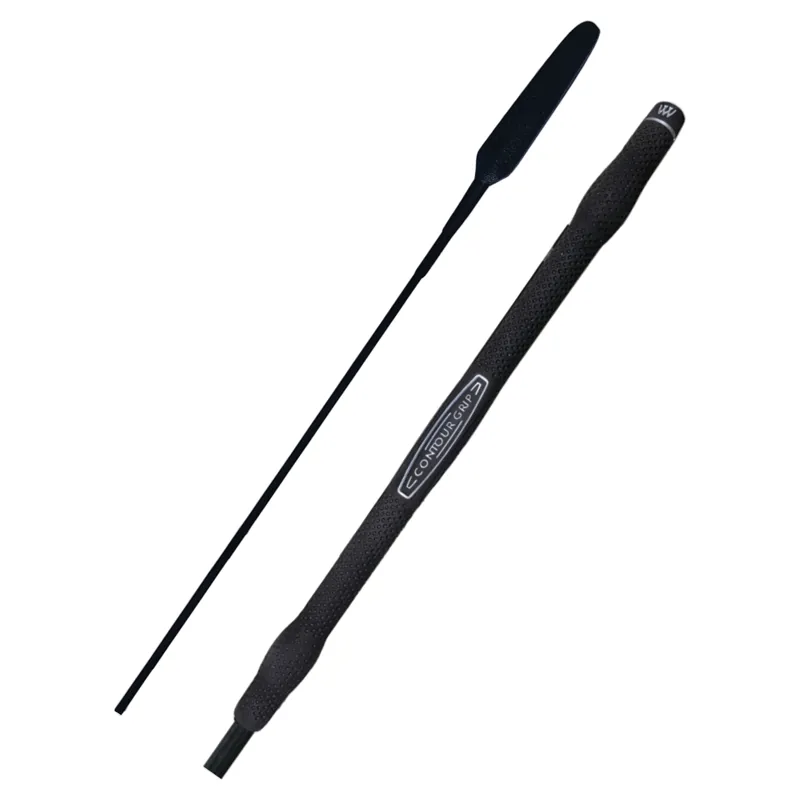 Woof Wear Contour Grip Piaffe Whip - Black - 130cm