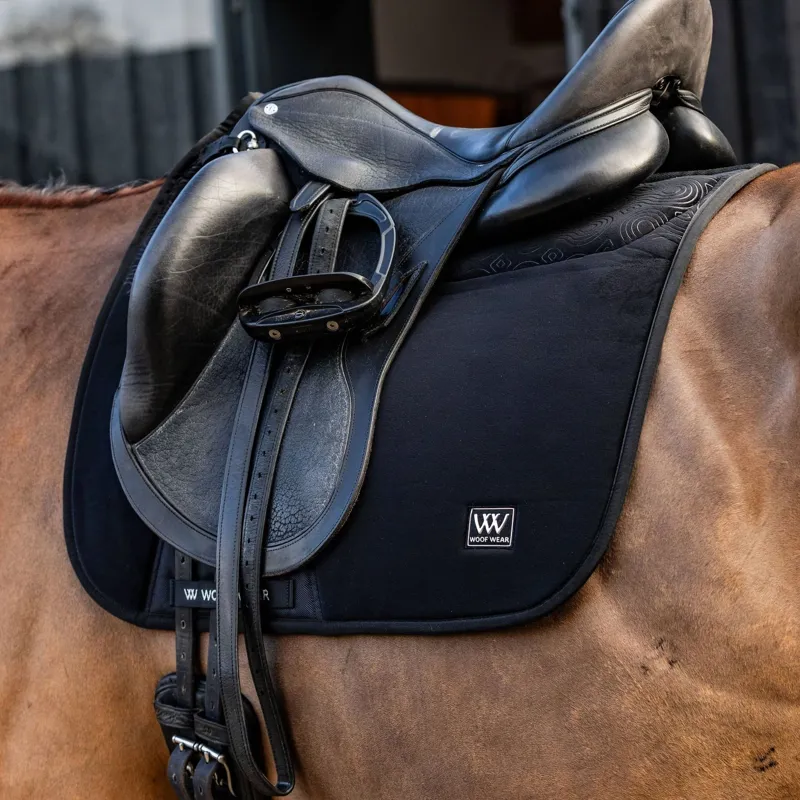 Woof Wear Elite Comfort+ Dressage Saddlecloth - Black-2