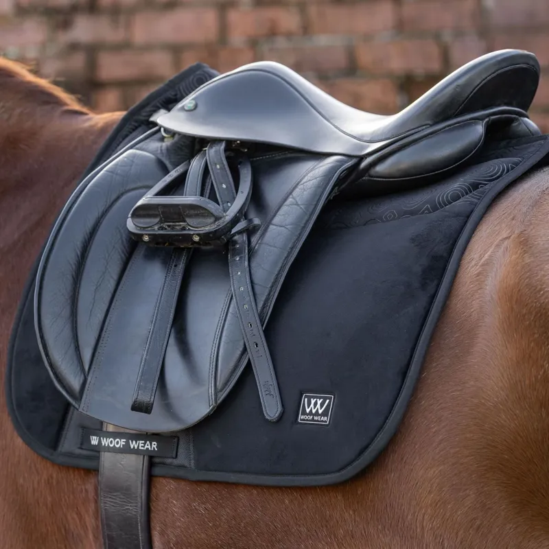 Woof Wear Elite Comfort+ Dressage Saddlecloth - Black-4
