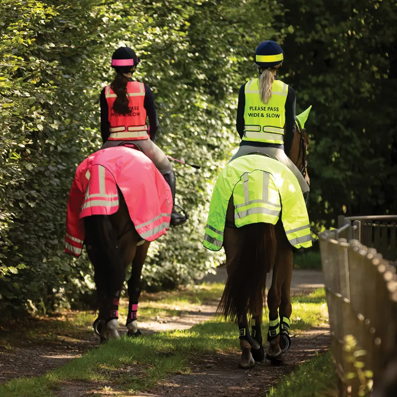 Woof Wear Hi Vis Waterproof Exercise Sheet - Pink-2