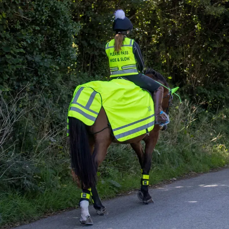 Woof Wear Hi Vis Waterproof Exercise Sheet - Yellow-4