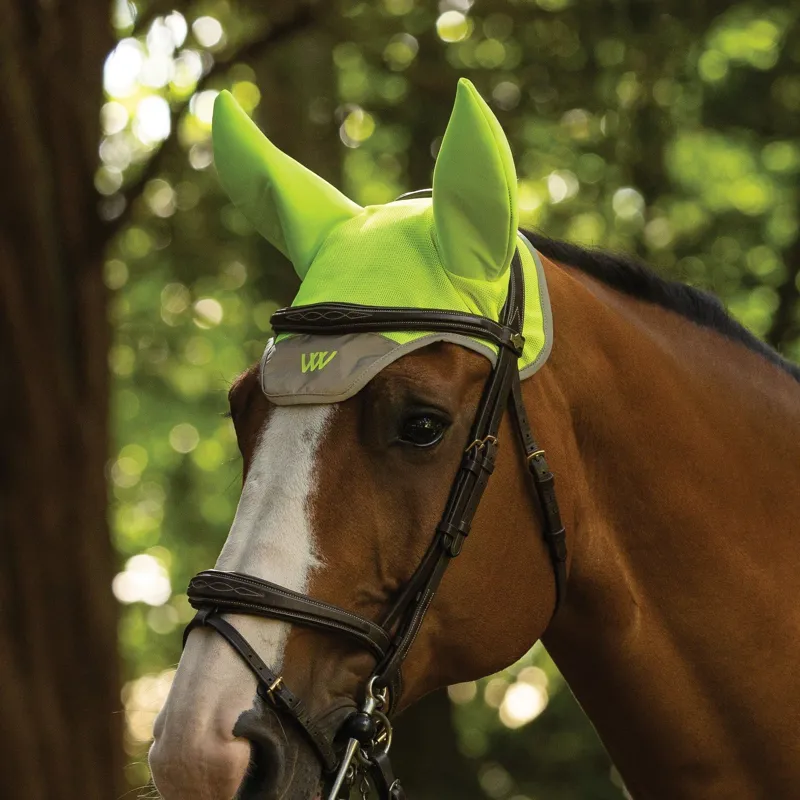 Woof Wear Hi Vis Noise Cancelling Fly Veil - Yellow-1