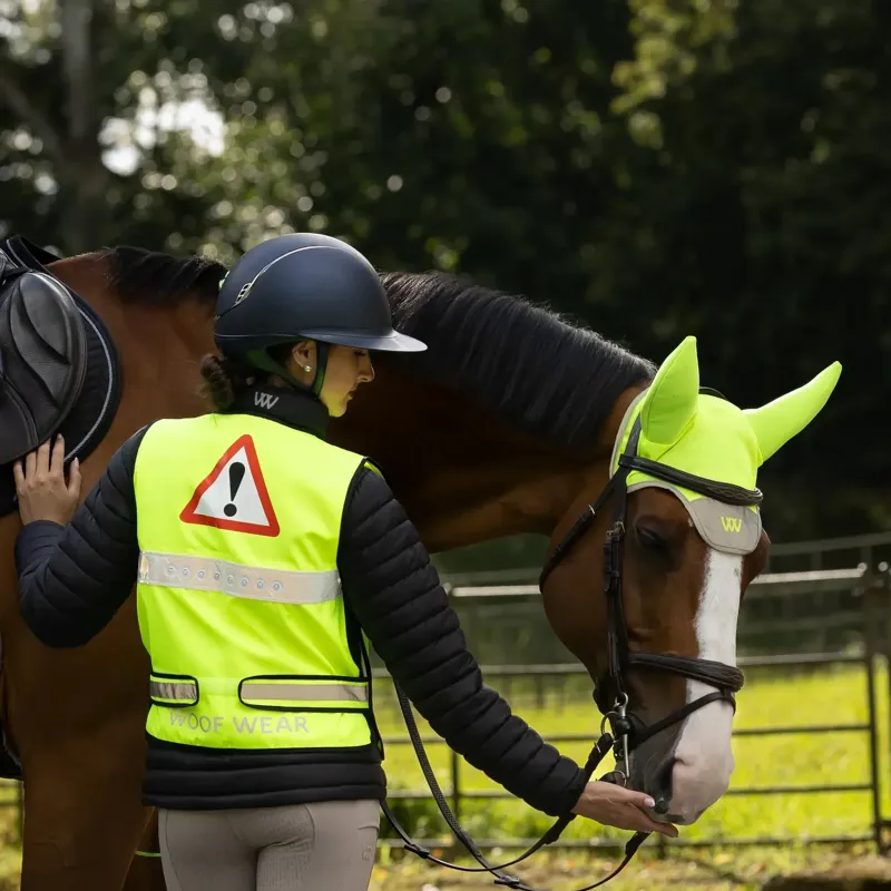 Woof Wear Hi Vis Noise Cancelling Fly Veil - Yellow-2