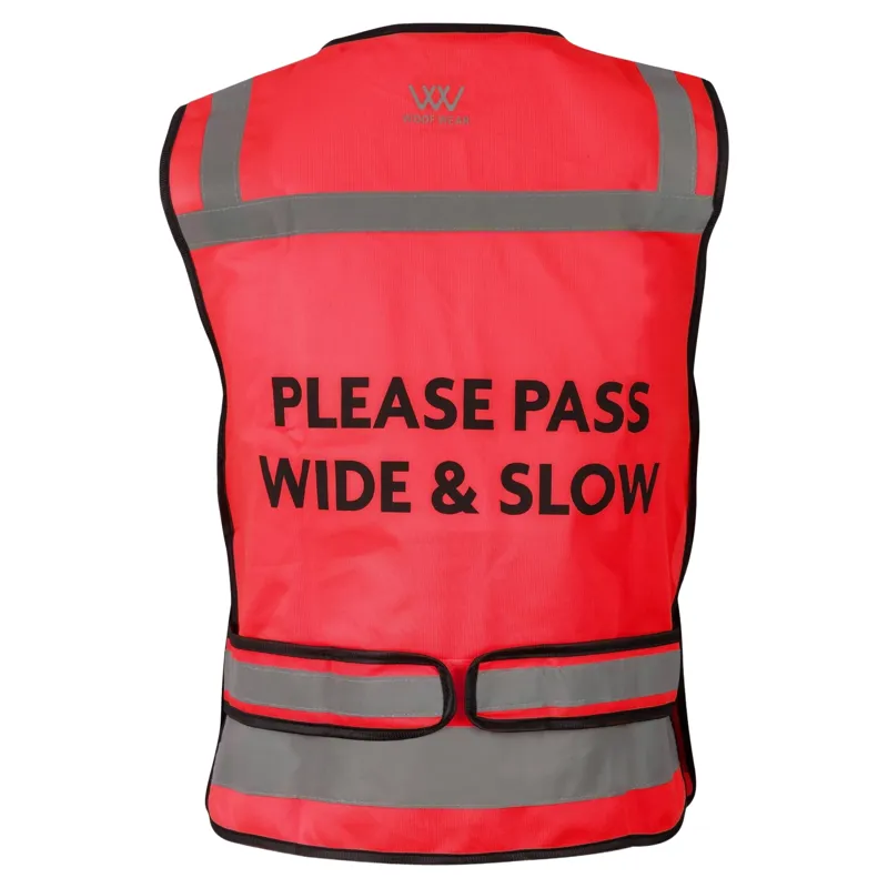 Woof Wear Hi-Viz Adults Riding Vest - Pink-3