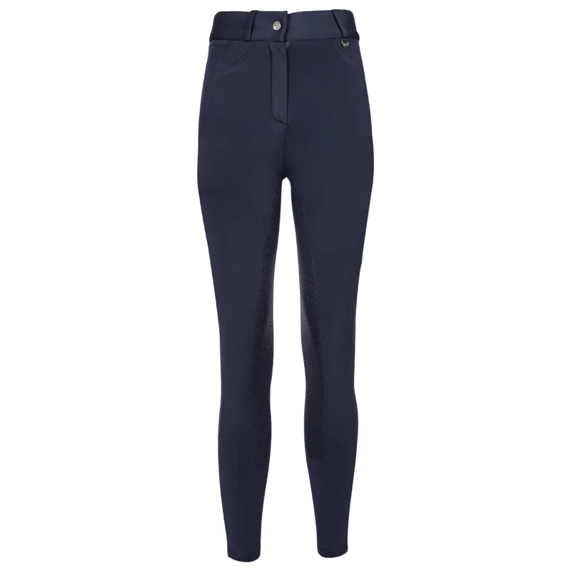 Woof Wear Hybrid II Full Grip Womens Riding Tights - Navy-1