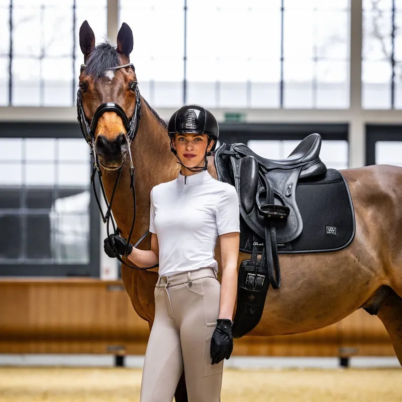 Woof Wear iVent Dressage Saddlecloth - Black-5