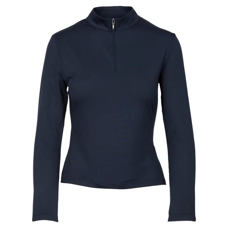 Woof Wear iVent Long Sleeve Womens Riding Shirt - Navy-1