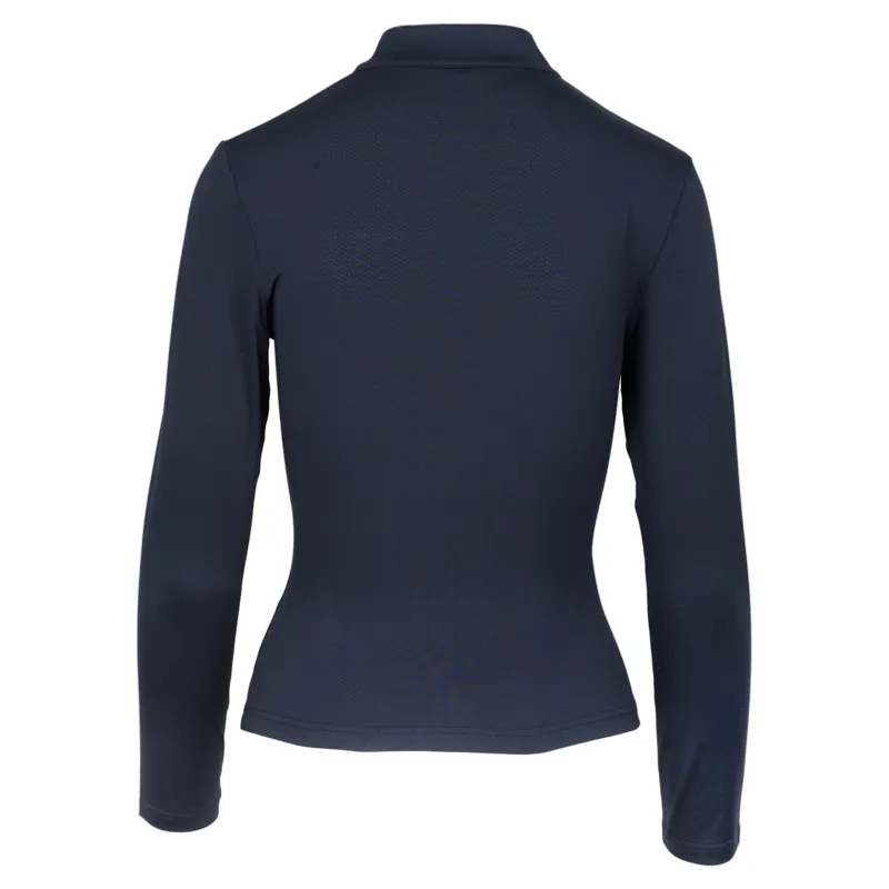 Woof Wear iVent Long Sleeve Womens Riding Shirt - Navy-3