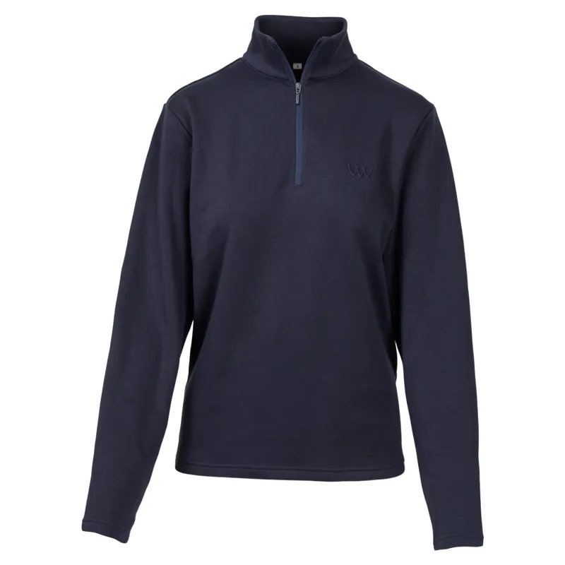 Woof Wear Womens 1/4 Zip Fleece - Navy-3