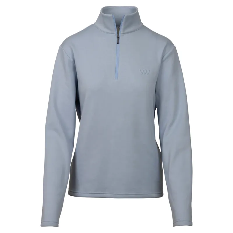 Woof Wear Womens 1/4 Zip Fleece - Powder Blue-2