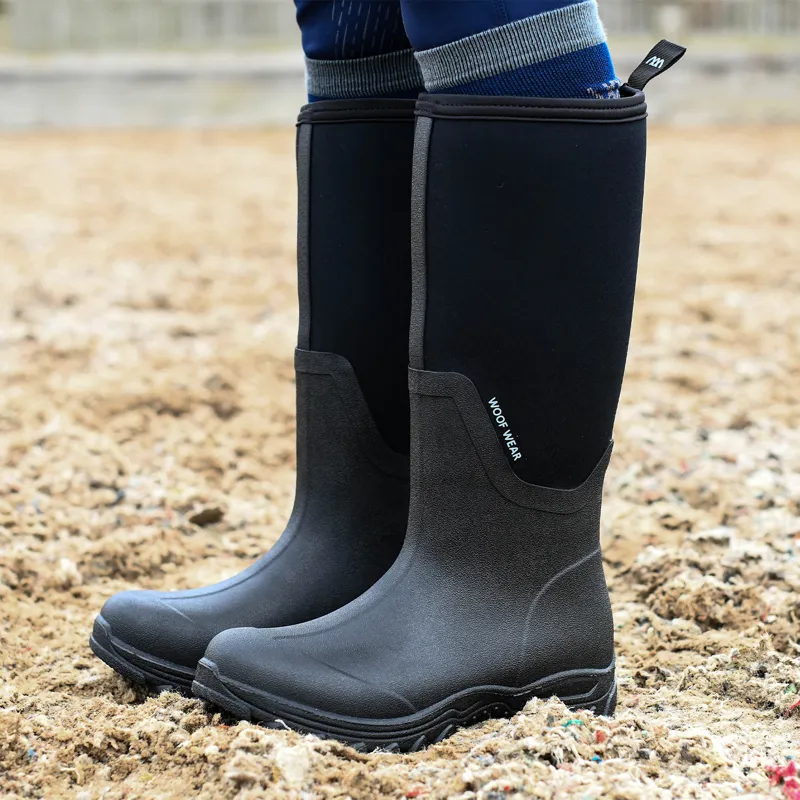 Woof Wear Long Work Boots - Black