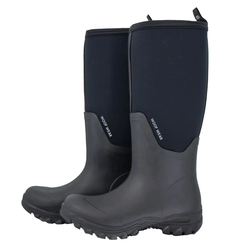 Woof Wear Long Work Boots - Black-2