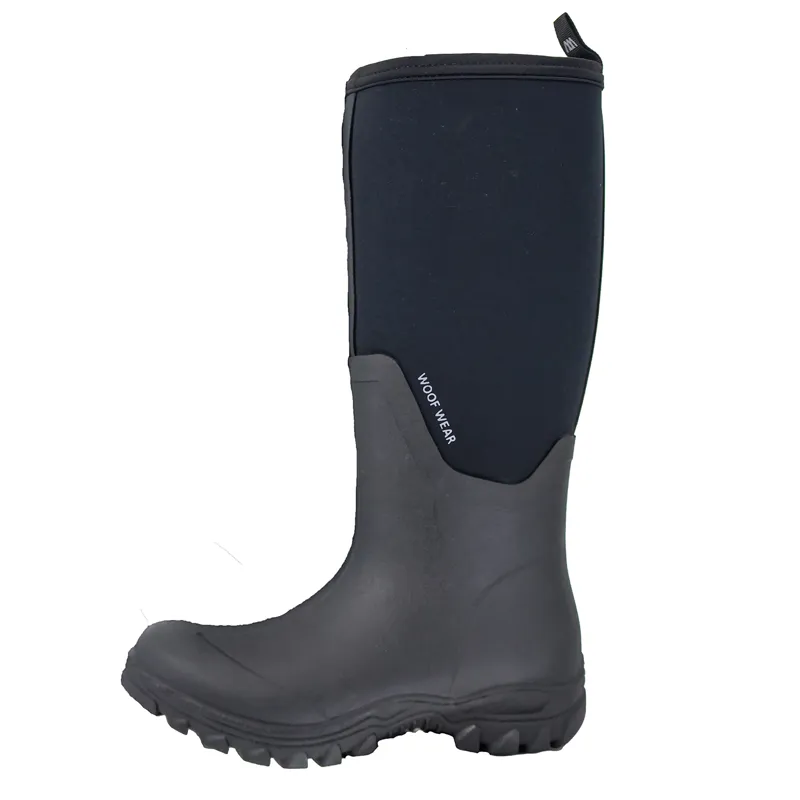 Woof Wear Long Work Boots - Black-1