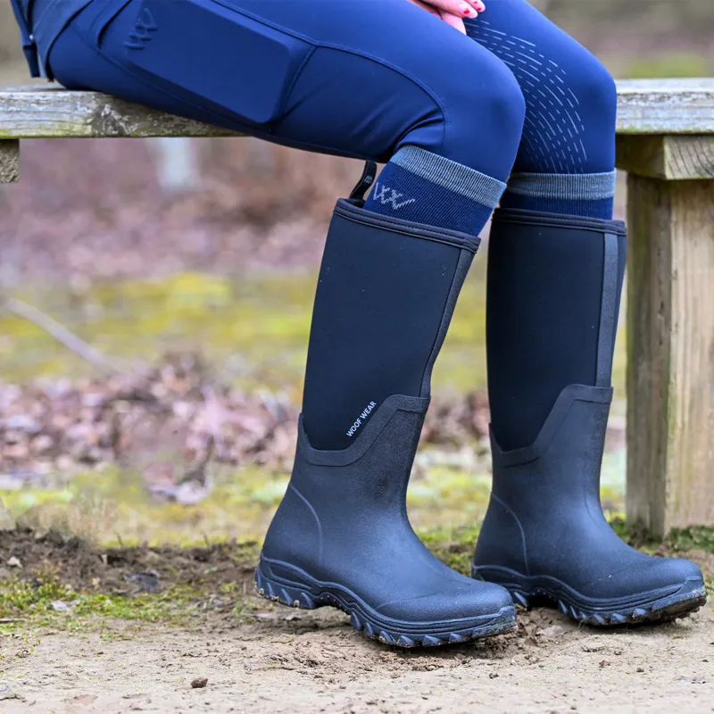 Woof Wear Long Work Boots - Navy-3