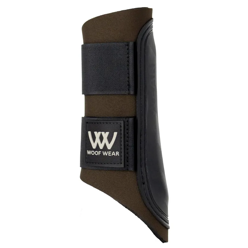 Woof Wear Club Brushing Boots - Chocolate/Black